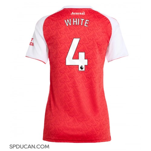 Zenski Nogometni Dres Arsenal Ben White #4 Domaci 2025-26 Kratak Rukav